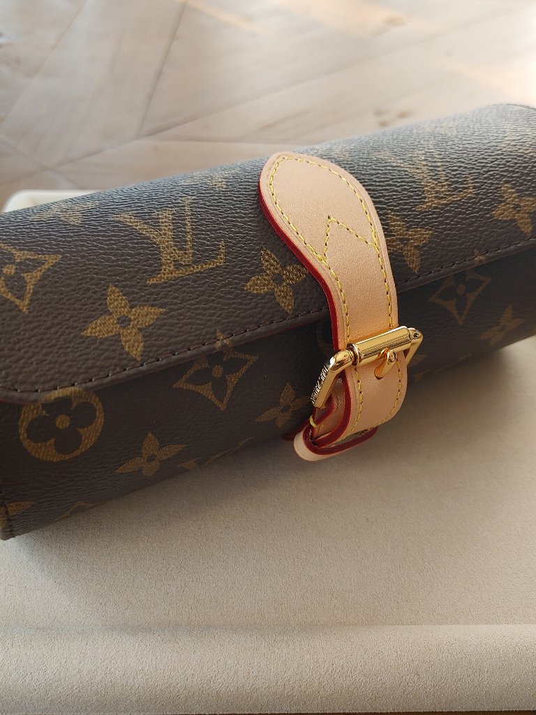 Louis Vuitton Brown Monogram Watch Travel Pouch